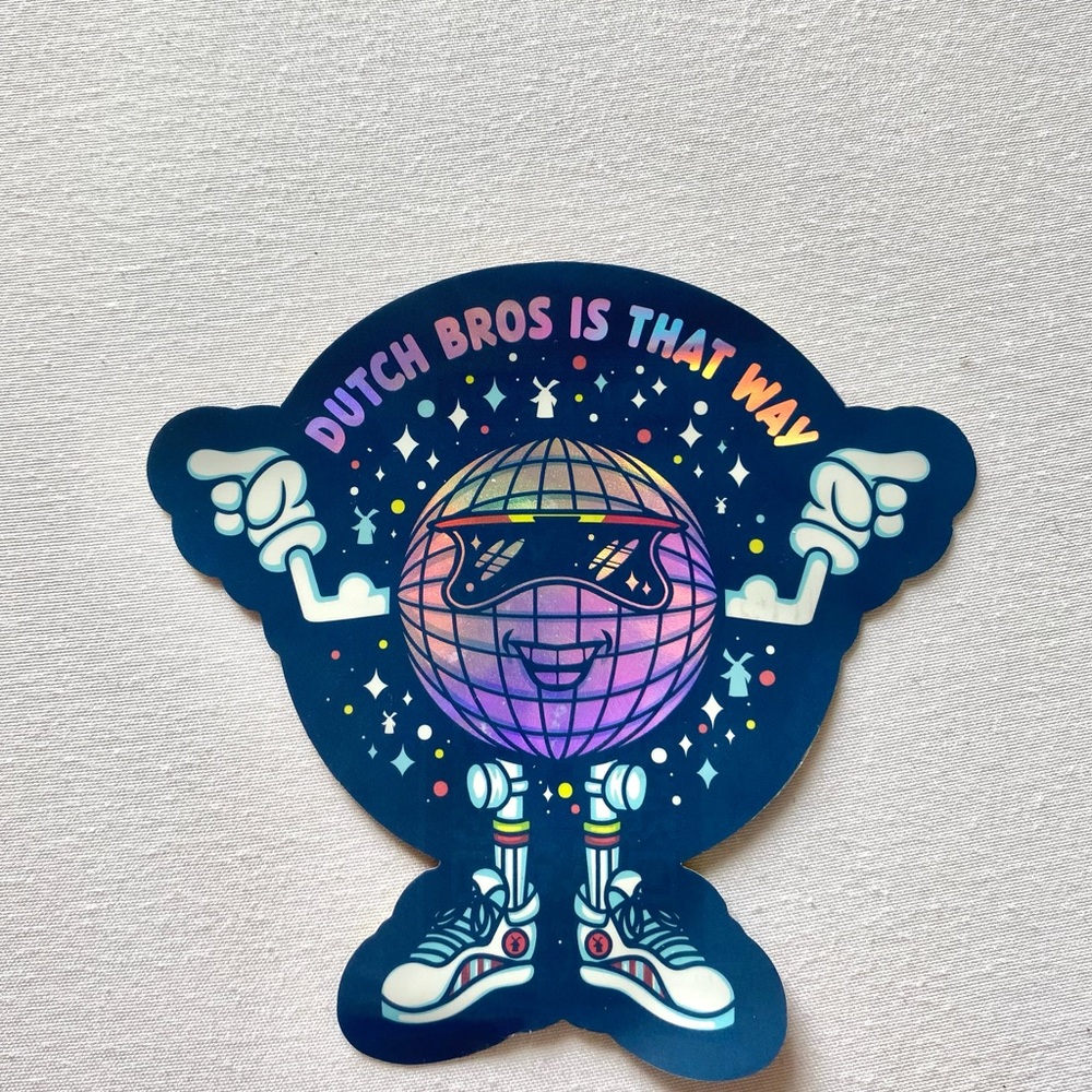 Dutch Bros is That Way sticker